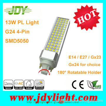 Cool White G24 4pin 13W LED PL Light replace 26W CFL with CE RoHS